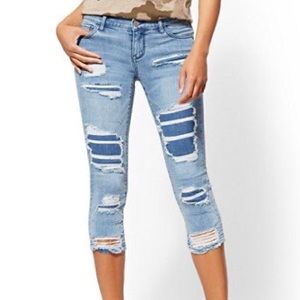 NY&Co crop Jean leggings, size 6